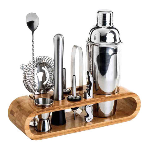 Ensemble de shaker à cocktail professionnel : shakers en acier inoxydable, outils de barman, équipement de bar et accessoires pour bars et restaurants for sale at factory direct price