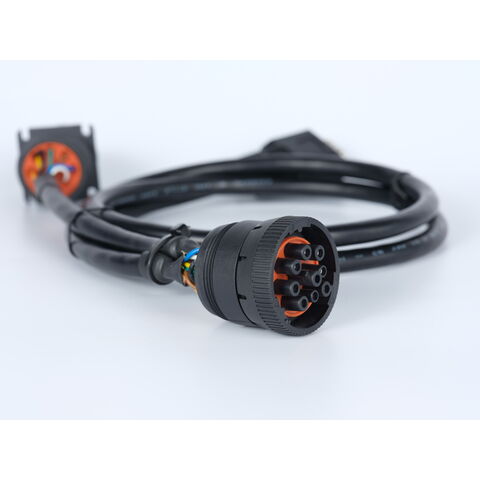 J1939 Male To Female 9 Pin Deutsch Round Connector Db15 Male Cable 1939 9 Pin Y Cable Truck Wiring Harness