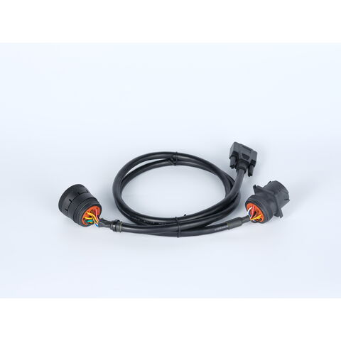 Heavy Duty Truck Deutsch j1939 male 9pin to Db15 9pin OBD2 connector extend wire harness diagnostic cable Truck Wiring Harness