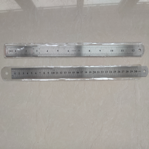 Buy Wholesale China Oem Double Metric Scale Stainless Steel Ruler For ...