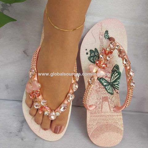 Compre Sandálias Femininas Com Estampa Digital, Estampa De