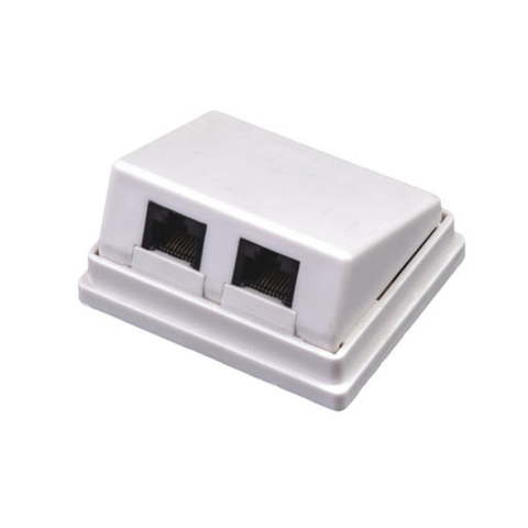 Aufputzdose 2 Port UTP Cat5e PCB Buchse 45 Grad for sale at factory direct price