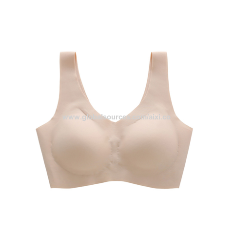 Bulk Buy China Wholesale Women Comfortable Spandex Wireless Bralette Ladies  Removable Latex Padded Push Up Seamless Bra $3.6 from Shanghai Aixi Label &  Ornament Co.,Ltd.