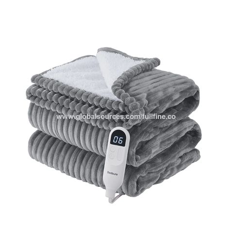Manta eléctrica pequeña, manta eléctrica, manta térmica de forro polar  suave, lavable a máquina, manta térmica para uso en casa y oficina