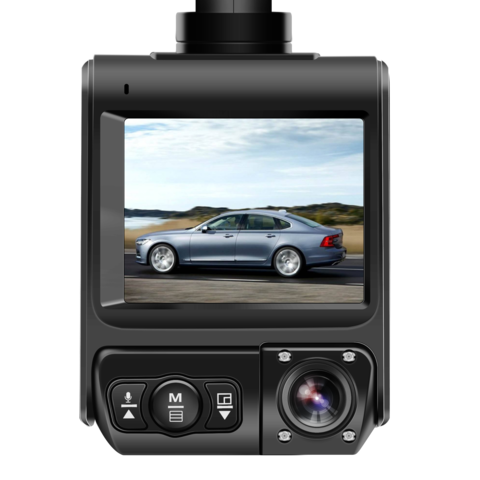 Double Dash Cam Voiture Dvr Caméra 4 Pouces Écran Full Hd 1080p