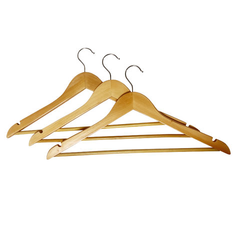 Buy Wholesale China High Quality Natural Non Slip Wooden Hangers Pack ...