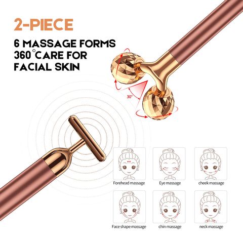 Masajeador sales facial dorado