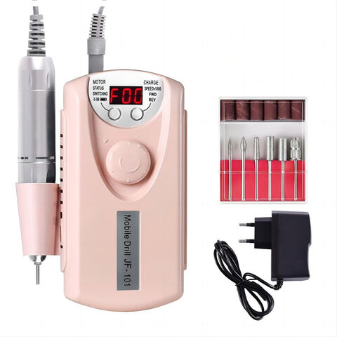 Electric Nail Drill Manicure Pedicure Kit for Real and Acrylic Nails 6  Heads | DIY at B&Q