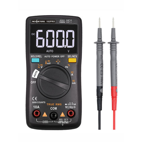 RM102pro Digital Multimeter Auto-Ranging Black Color ACDC Voltage 6000 counts for sale at factory direct price