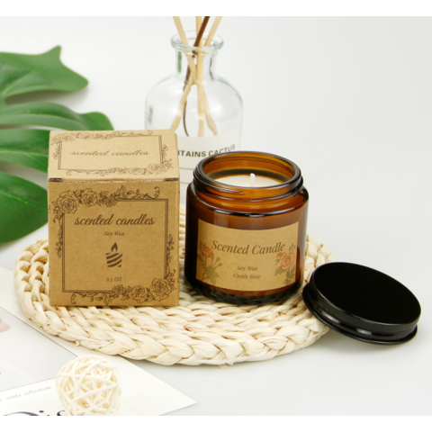 Buy Wholesale China Luxury Natural Scented Soy Candle Home Decor Custom ...