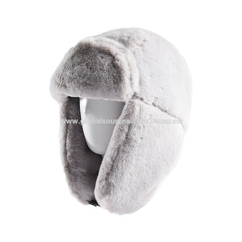 thumbnail image 2 of Windproof Warm Faux Fur Trapper Hat With Ear Flaps, Winter 2 of 13