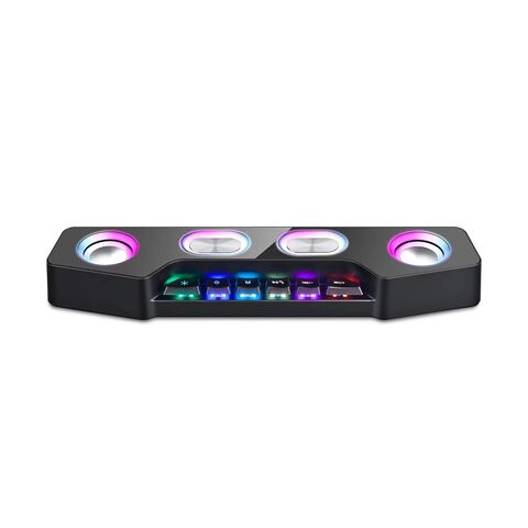 مكبر صوت بلوتوث محمول للألعاب من الشركة الأصلية مع ضوء RGB لأجهزة الحاسوب والهاتف والهواتف المحمول
