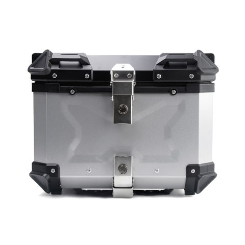 Motorcycle Toolbox Top Case Aluminion Luggage Backrest Metal Aluminum ...