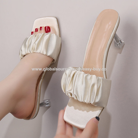 Bulk Buy China Wholesale Women's Sandals High-heeled One-word