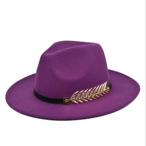Sombrero Fedora de unisex con cadena Sombrero de transpirable de ala grande  única Panamá Clásico para mujeres Soledad Sombrero de fieltro