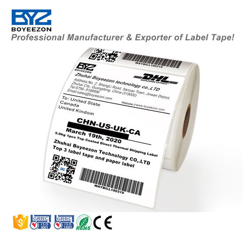 Buy Wholesale China Factory Dymo Label Zb100*50 Shipping Label Direct ...