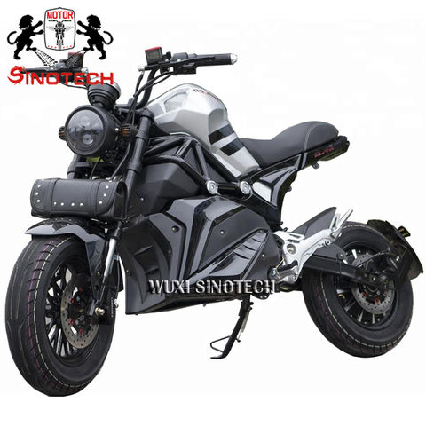 Full Size 3000 Watt Electric Racing Motorcycle With Lithium