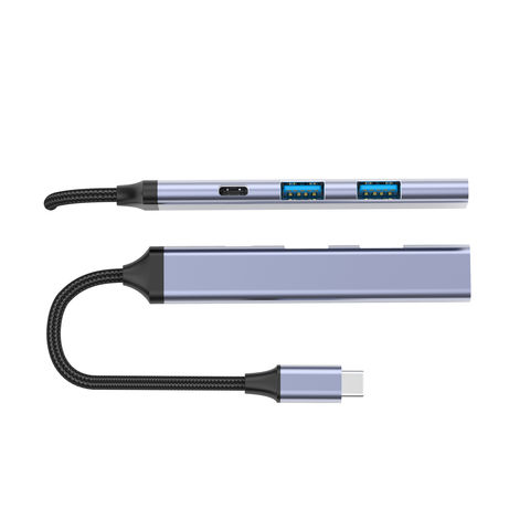 Estación de acoplamiento ultra delgada USB-C, concentrador USB C multipuerto, concentrador USB para PC, estación de acoplamiento 4 en 1 USB C para laptop MacBook for sale at factory direct price