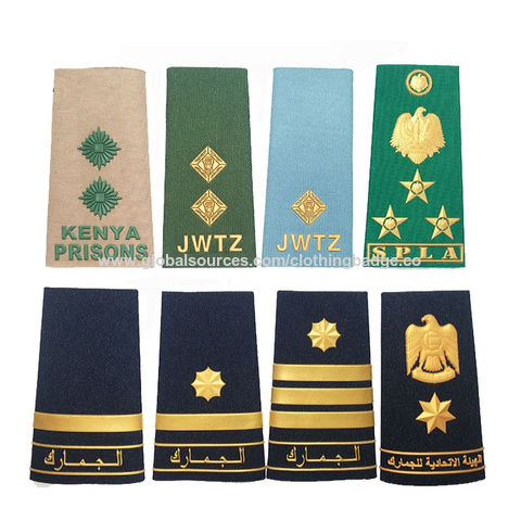 Buy Wholesale China Custom Militar Epaulets Pilot Epaulettes And Badge ...