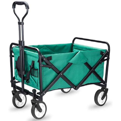  Carrito de la compra con 4 ruedas portátil doble freno carro de  equipaje para compras, picnic, almacenamiento en el hogar bolsas de carro  (color: 3) : Industrial y Científico