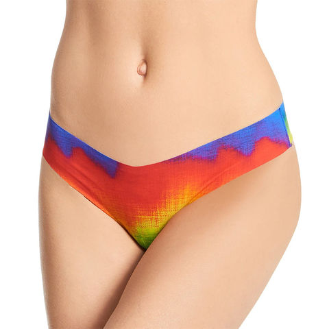 Buy Wholesale China Women's Print Thong & Women's Thong at USD 3.7