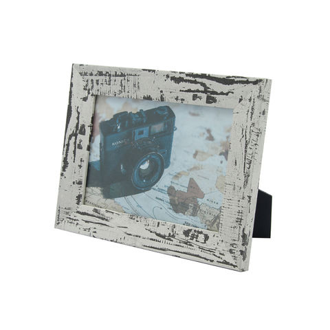 Buy Wholesale China Oem Rustic White 5x7 Table Picture Frame Wooden ...