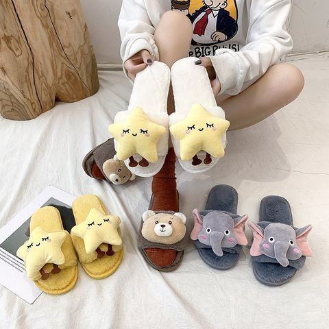 Custom Women Winter Warm Shoes Slides Upper Casual Women Sandals Plush Flat  Slipper - China Slippers Shoes and Animal Slippers price