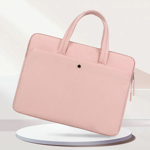 Sac fourre-tout pour ordinateur portable 15,6 pouces pour femmes d'affaires, sac à dos rose pour documents