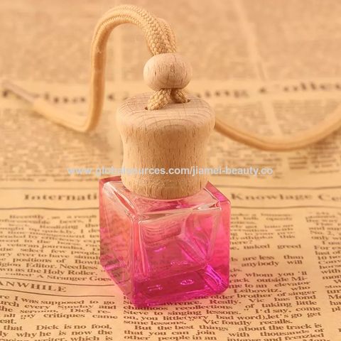 Buy Wholesale China Custom Made Glass Square Color Perfume Diffuser 10ml  Air Aroma Hanging Car Diffuser Empty Bottle With Wood Cap & Car Perfume  Diffuser Bottle at USD 0.25