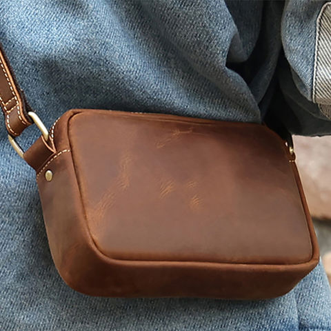 Designer Small Messenger Bag for Men Bags Phone Handbags Shoulder Bag  Luxury Brand Man Crossbody Bag Leather Male Sling Bag