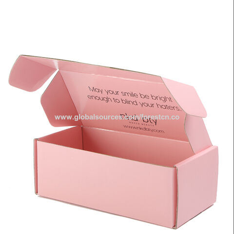 Buy Wholesale China Hot Sale Fancy Pink Custom Printing Corrugated