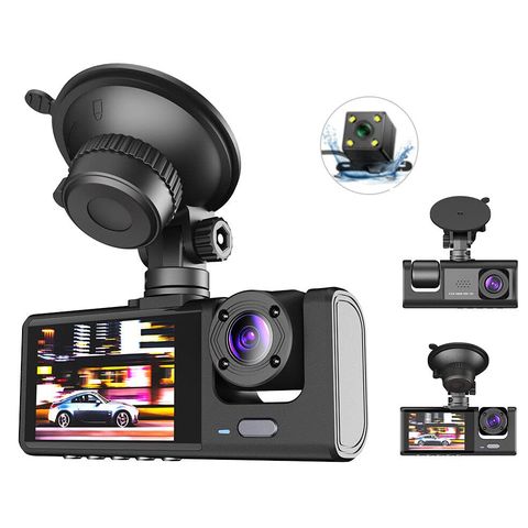 Achetez en gros Bileeko 3 Canaux Dash Cam Avant Et Arrière à L'intérieur,  1080p 3 Lentilles De Voiture Dvr Dash Cam Enregistreur Vidéo G-sensor Night  Vision Chine et Dashcam De Voiture