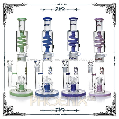 Buy Wholesale China High Quality Phoenix Glass 18 Inches Recycler Tall Big  Straight Tube Tobacco Smoking Water Pipe Bong Wholesale & Glass Bong Smoking  Water Pipe Recycler at USD 12