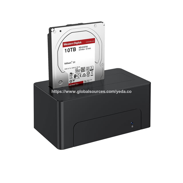 Estación de Acoplamiento USB para HDD al por Mayor de Fábrica al Mejor Precio, Caja para Disco Duro SATA M.2 de 2.5 y 3.5 pulgadas con Adaptador de Corriente de 12V para PC y Portátil