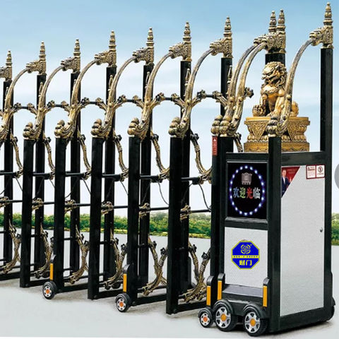 Buy Wholesale China Nanjing Industrial Gates Driveway Door Accordion ...