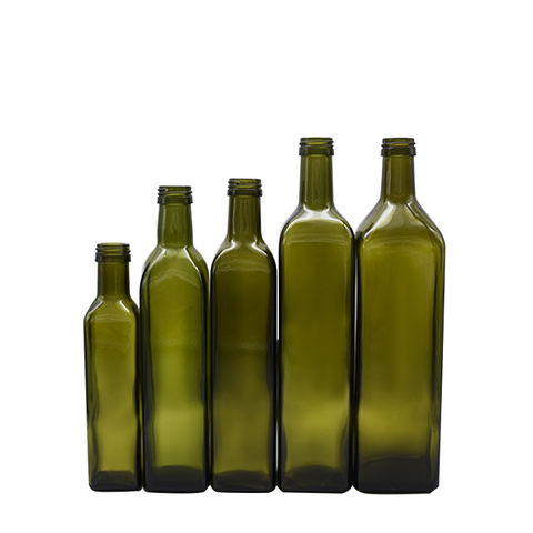 Buy Wholesale China 250ml 500ml 750ml 1000ml Square Dark Green Olive ...