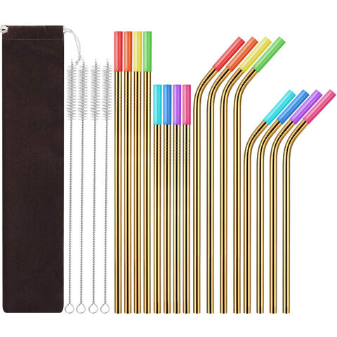 Buy Wholesale China Factory Made Custom Color Ss Straw With Silicone ...