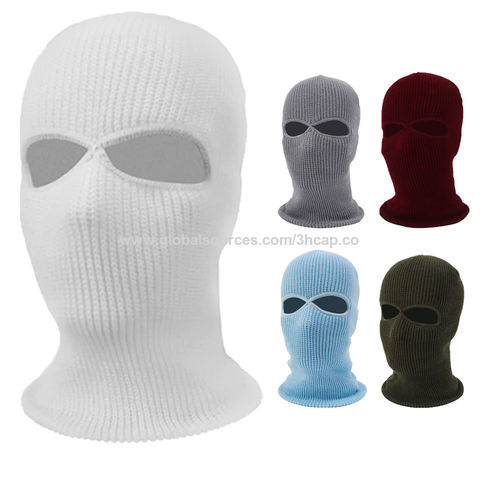 cagoule d'hiver thermique masque facial doublé polaire masque de