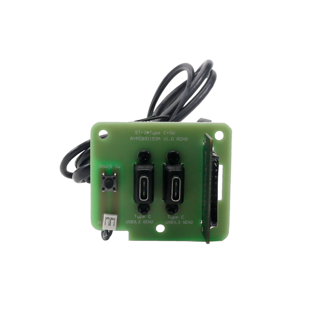 Panel Depan Casing PC Berkualitas Tinggi dengan Kabel USB 3.2 Gen 2 Tipe C Ganda, Sakelar Daya/Reset, Port dan Konektor Motherboard