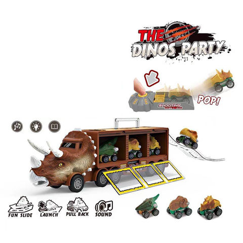 Camion Transporteur de Voitures avec Dinosaure, Dinosaure Jouet
