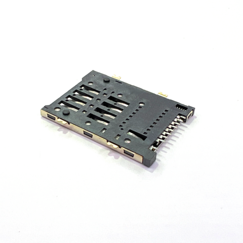 Conector de Tarjeta SIM SMT Push-Push 8+1 Pines, Tipo Zócalo para Tarjeta SIM de 8 pines - Componentes para Conectores de Tarjetas SIM for sale at factory direct price