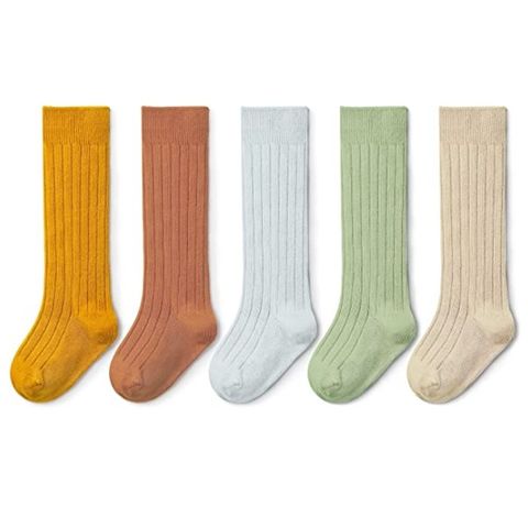 Vente chaude Bébé Hautes chaussettes Chaussettes en coton pour filles colorées et chaussettes hautes unies pour enfants for sale at factory direct price