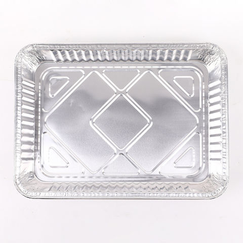 3pcs White Rectangular Food Tray