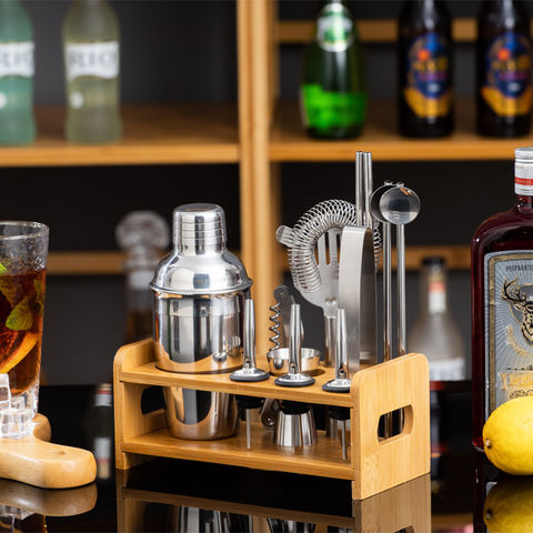 Juego de coctelería de acero inoxidable de 13 piezas, superventas de Amazon, juego de herramientas de bar para bar de restaurante