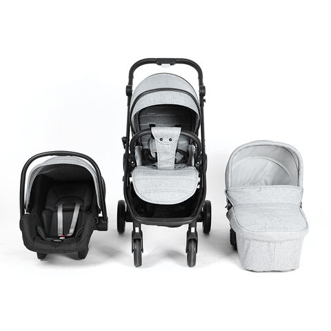 Poussette multifonctionnelle 3 en 1 pour bébé, pliante, de luxe, portable,  à 4 roues, pour nouveau-né