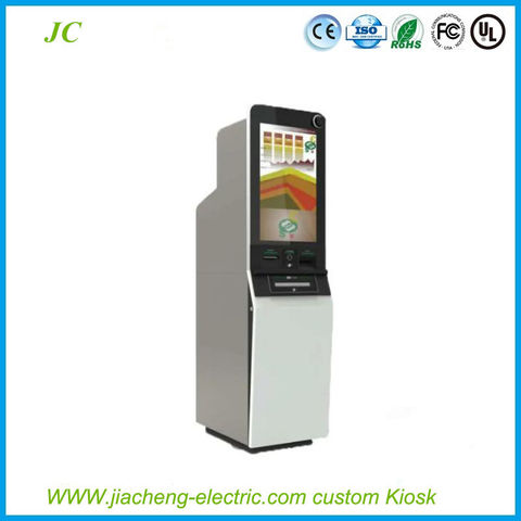 Floor Stand Kiosk with A4 Paper Printer LCD Display WiFi Network