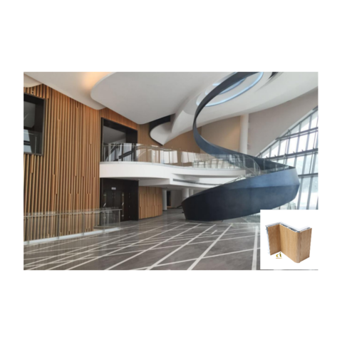 Achetez en gros Panneau Composite En Alliage D'aluminium Enduit De Grain De Bois Panneaux Muraux