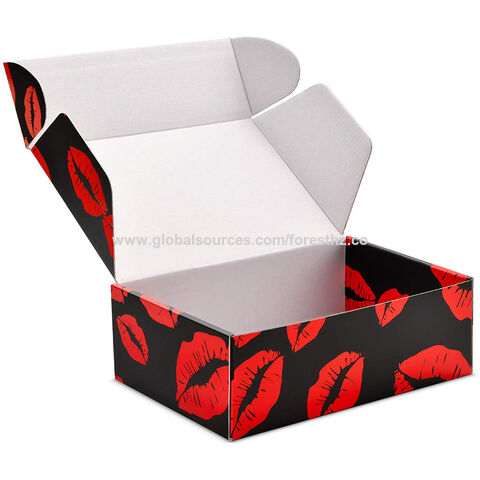 Achetez en gros Logo Personnalisé Impression Papier Parfum Emballage Rouge  Boîtes D'expédition Carton Ondulé Boîtes Pour Vêtements Chine et Boîte De Papier  D'emballage De Couleur à 0.19 USD