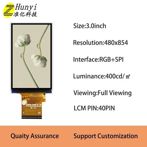 Buy Wholesale China 3.0 Inch Module Display Tft Lcd 480*854with Touch ...