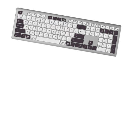 Keyboard RF Nirkabel Ukuran Penuh Mekanisme Gunting untuk Kantor/Rumah, Desktop/Komputer